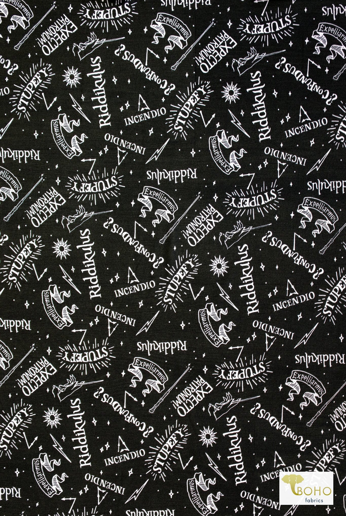 Riddikulus Poly Chiffon Woven Print Fabric - Boho Fabrics