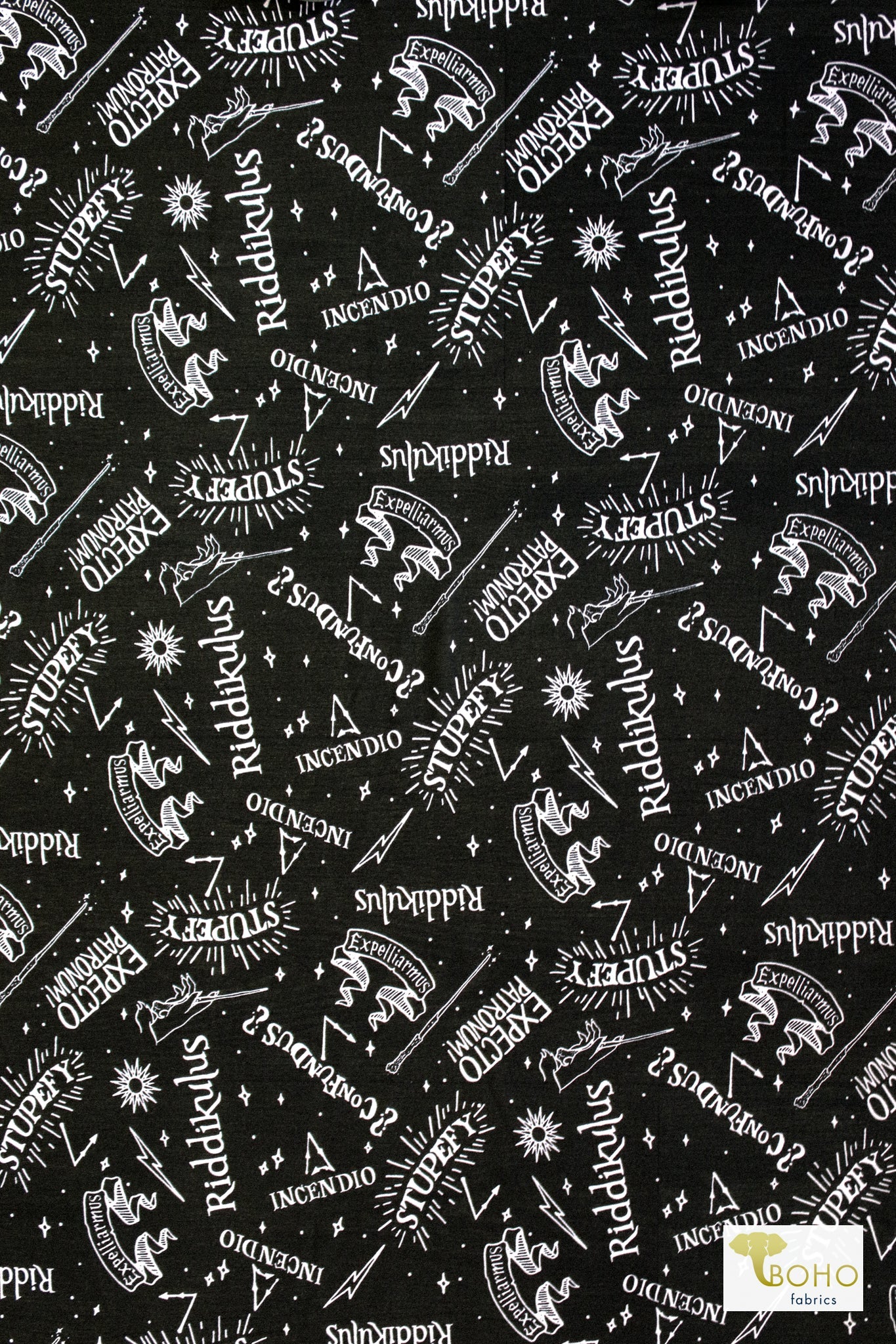 Riddikulus Poly Chiffon Woven Print Fabric - Boho Fabrics