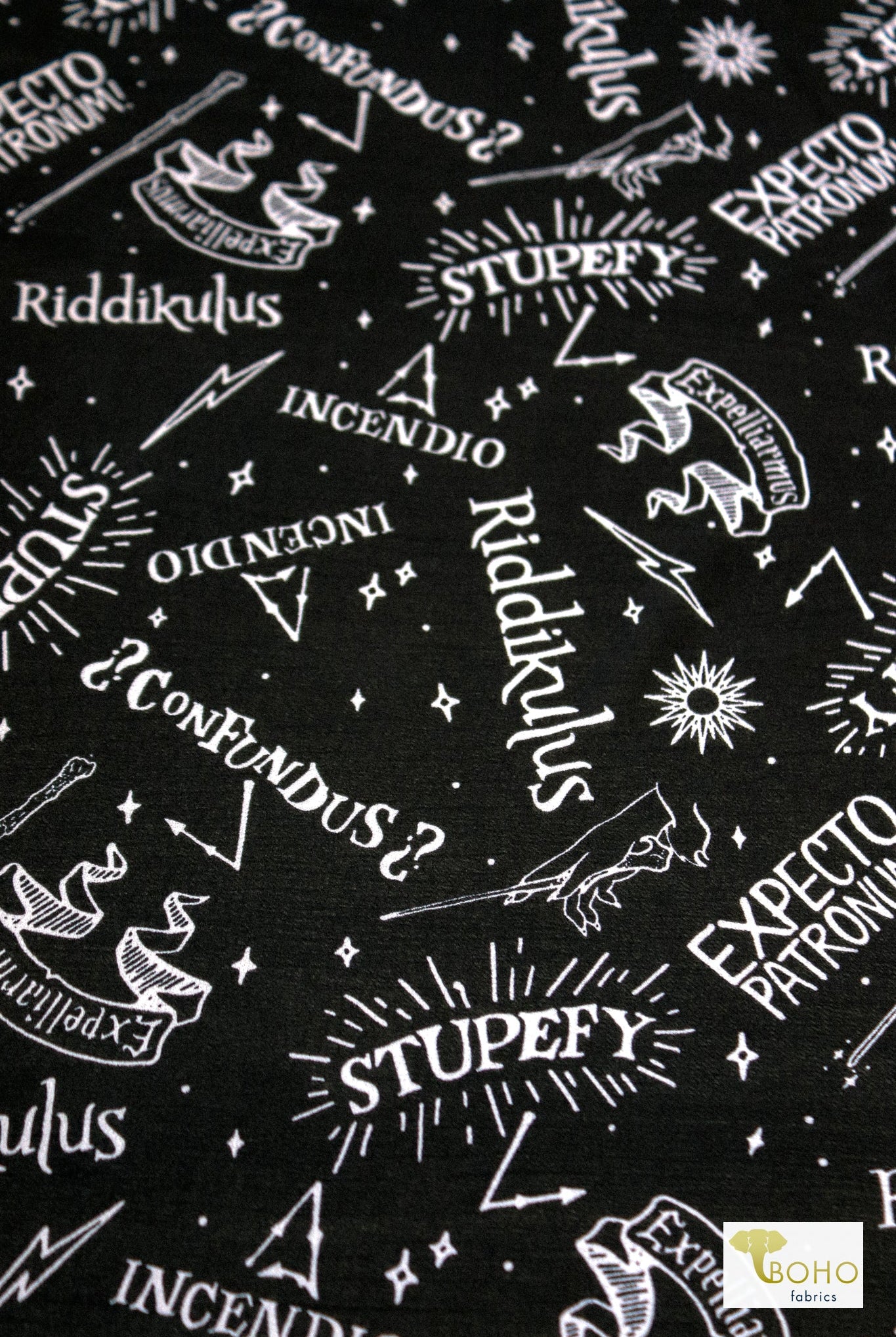 Riddikulus Poly Chiffon Woven Print Fabric - Boho Fabrics