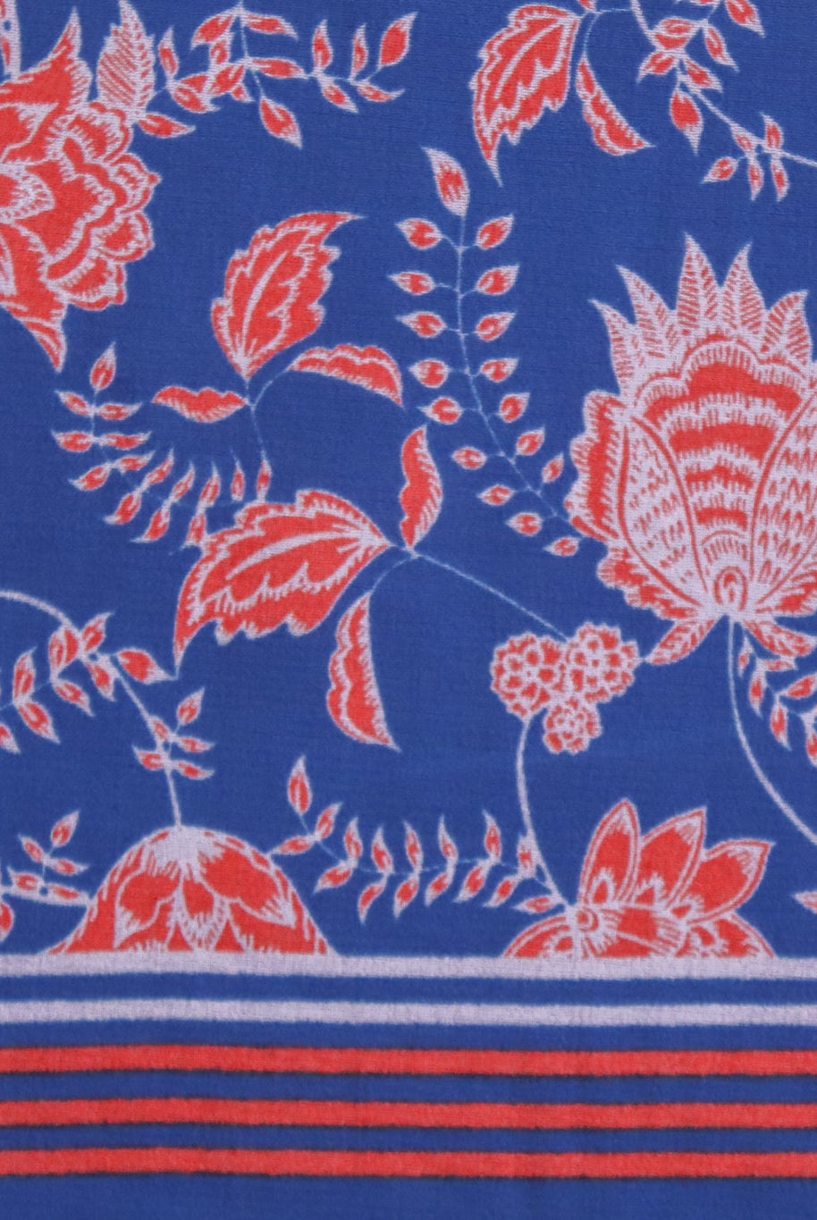 Rococo Panels in Blue 37". Cotton Woven Fabric . WVP-245-BLU - Boho Fabrics