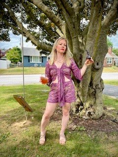 Roller Rink Diamonds Purple Rainbow. Premium Stretch Lace Fabric - Boho Fabrics - Stretch Lace Fabric