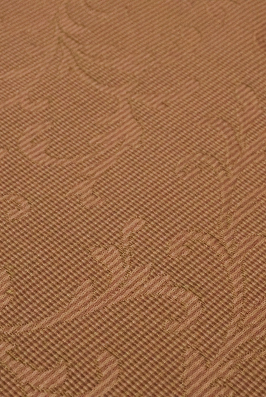 Rose Gold Acanthus Damask Jacquard Woven Fabric - Boho Fabrics - Jacquard, Woven