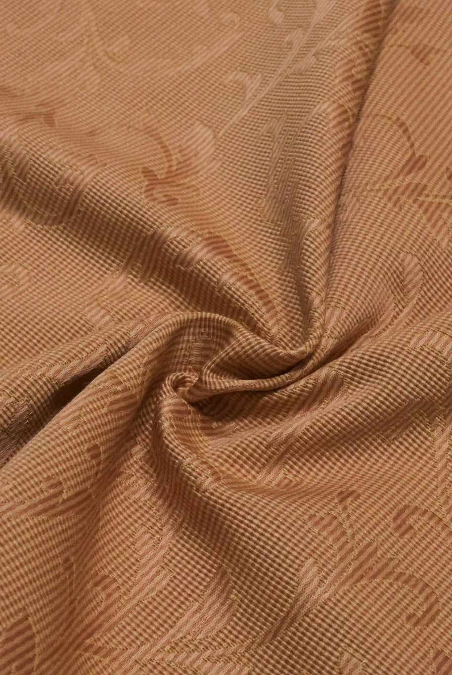 Rose Gold Acanthus Damask Jacquard Woven Fabric - Boho Fabrics - Jacquard, Woven