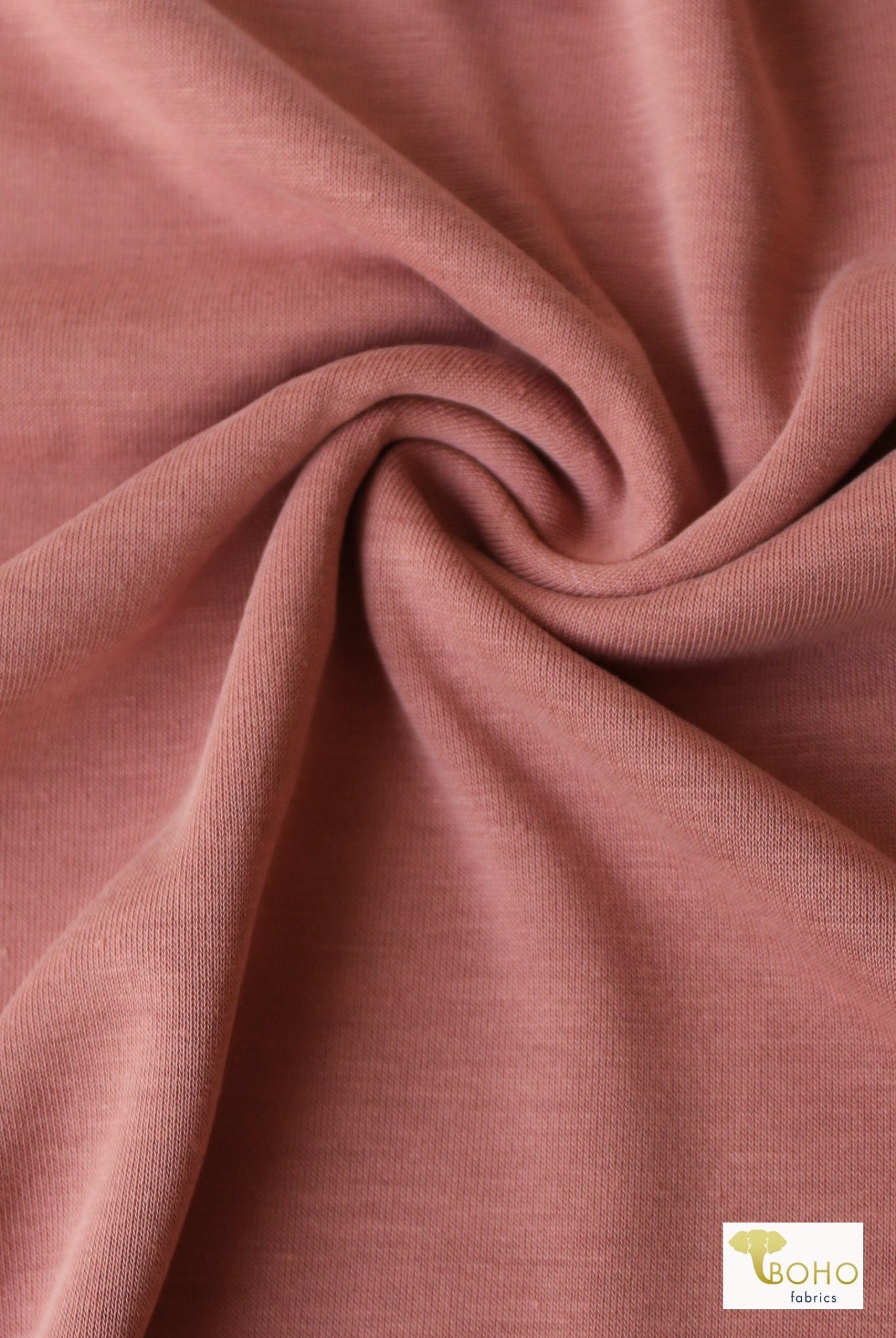 Rosette Pink. Cupro Knit. - Boho Fabrics