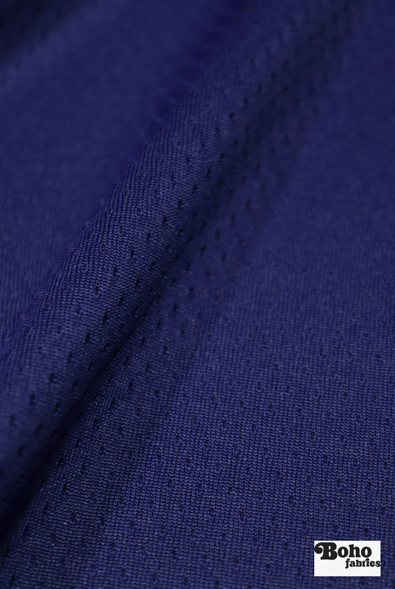 Royal Blue, Flat Back Dimple, Athletic Mesh Fabric - Boho Fabrics - Athletic Knit Fabric