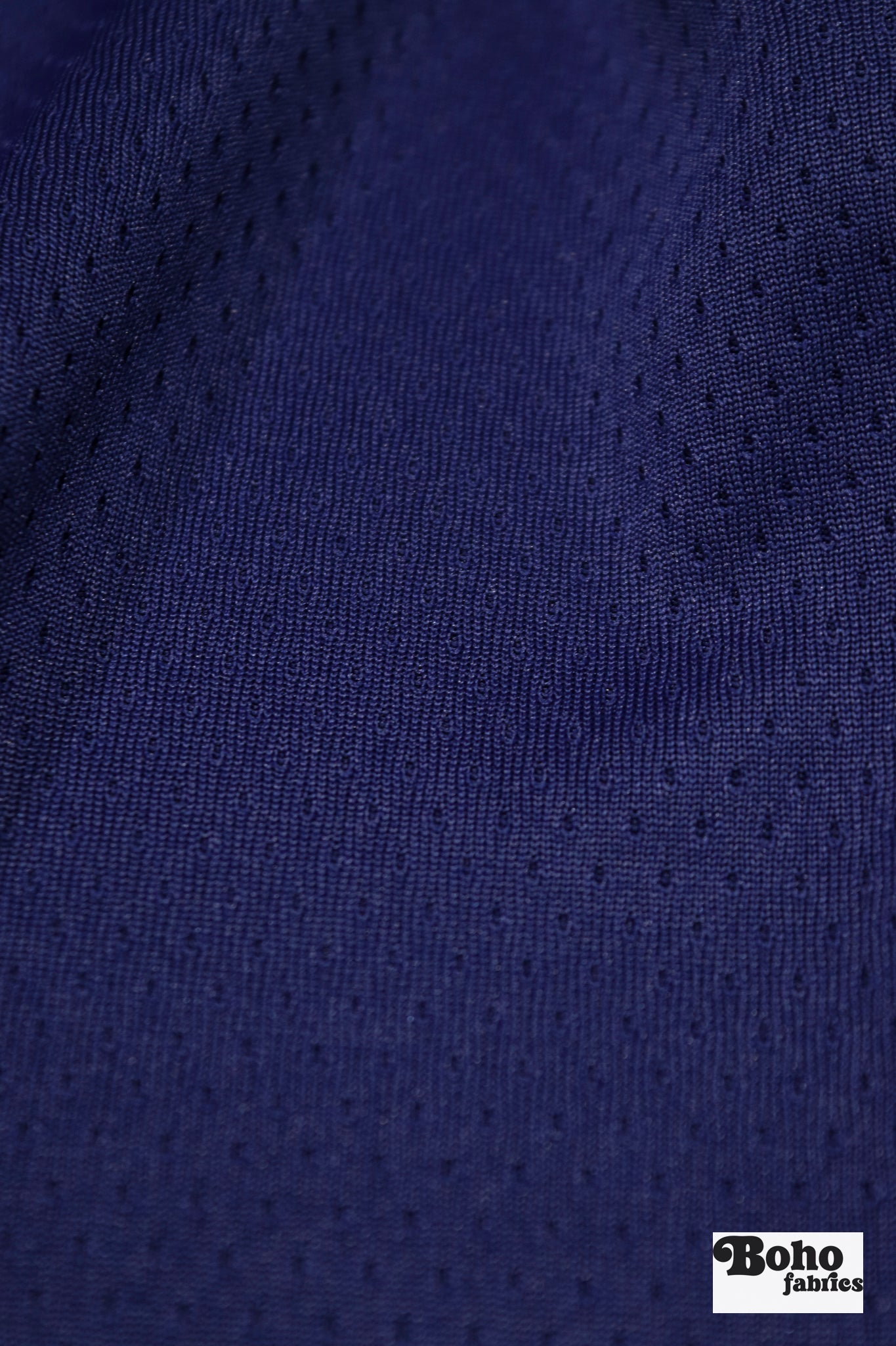 Royal Blue, Flat Back Dimple, Athletic Mesh Fabric - Boho Fabrics - Athletic Knit Fabric