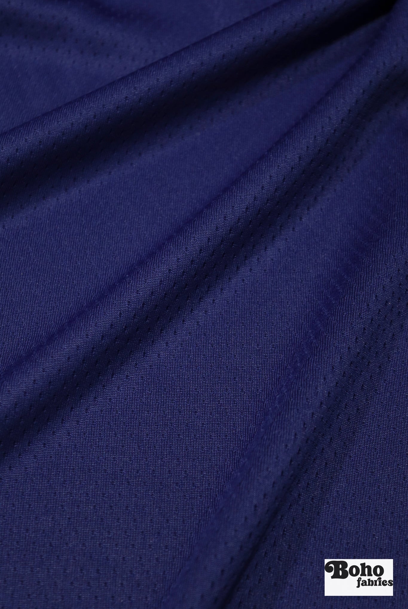 Royal Blue, Flat Back Dimple, Athletic Mesh Fabric - Boho Fabrics - Athletic Knit Fabric