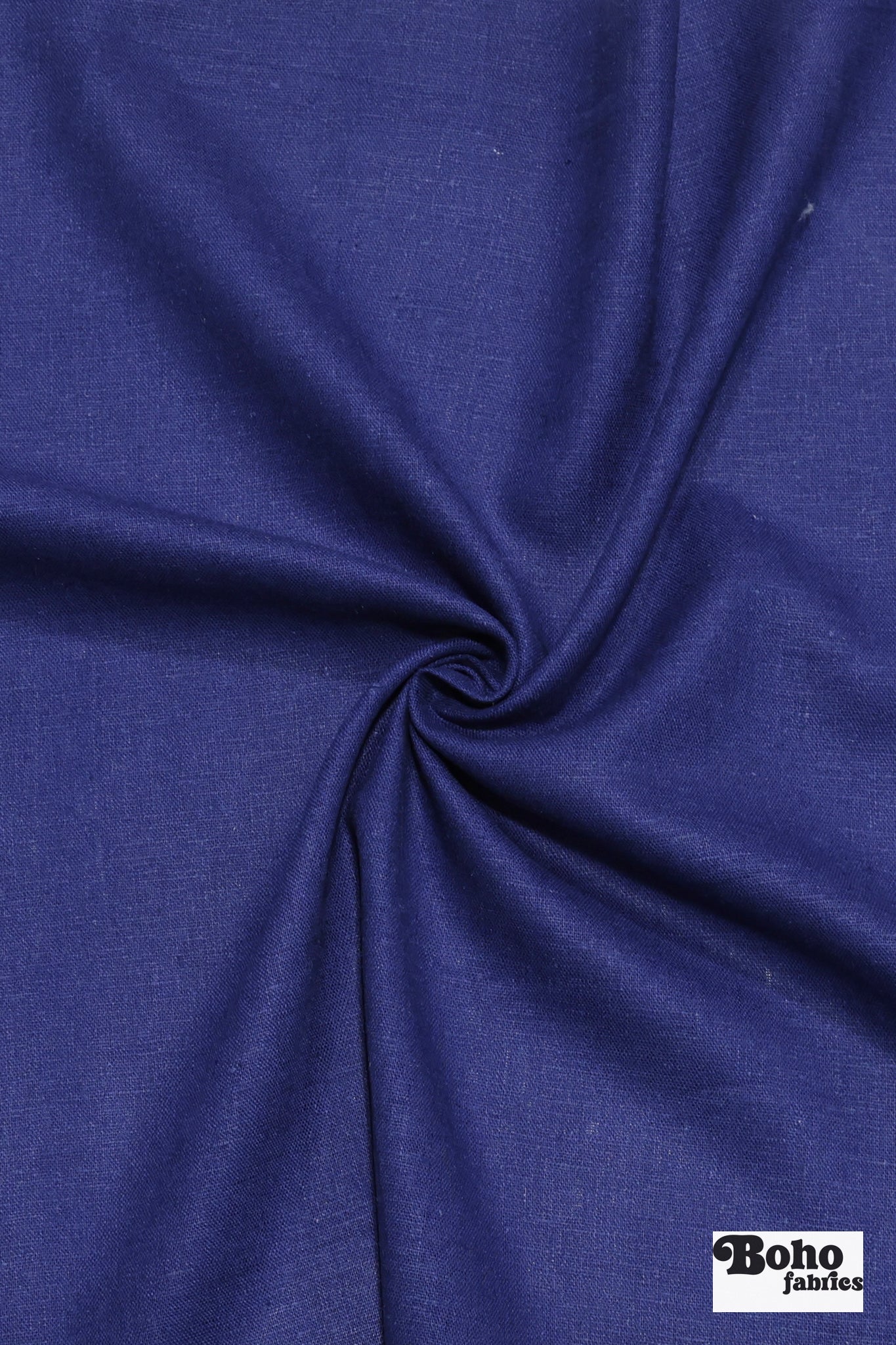 Royal Blue Linen Woven Fabric - Boho Fabrics - Linen, Woven