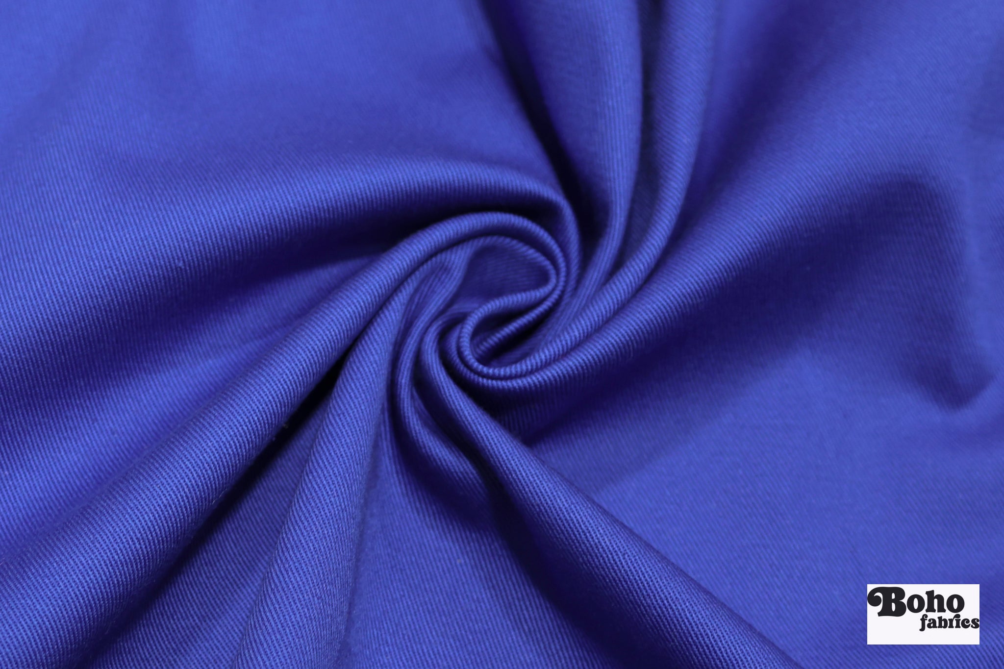 Royal Blue Twill Woven Fabric - Boho Fabrics - Woven Fabric