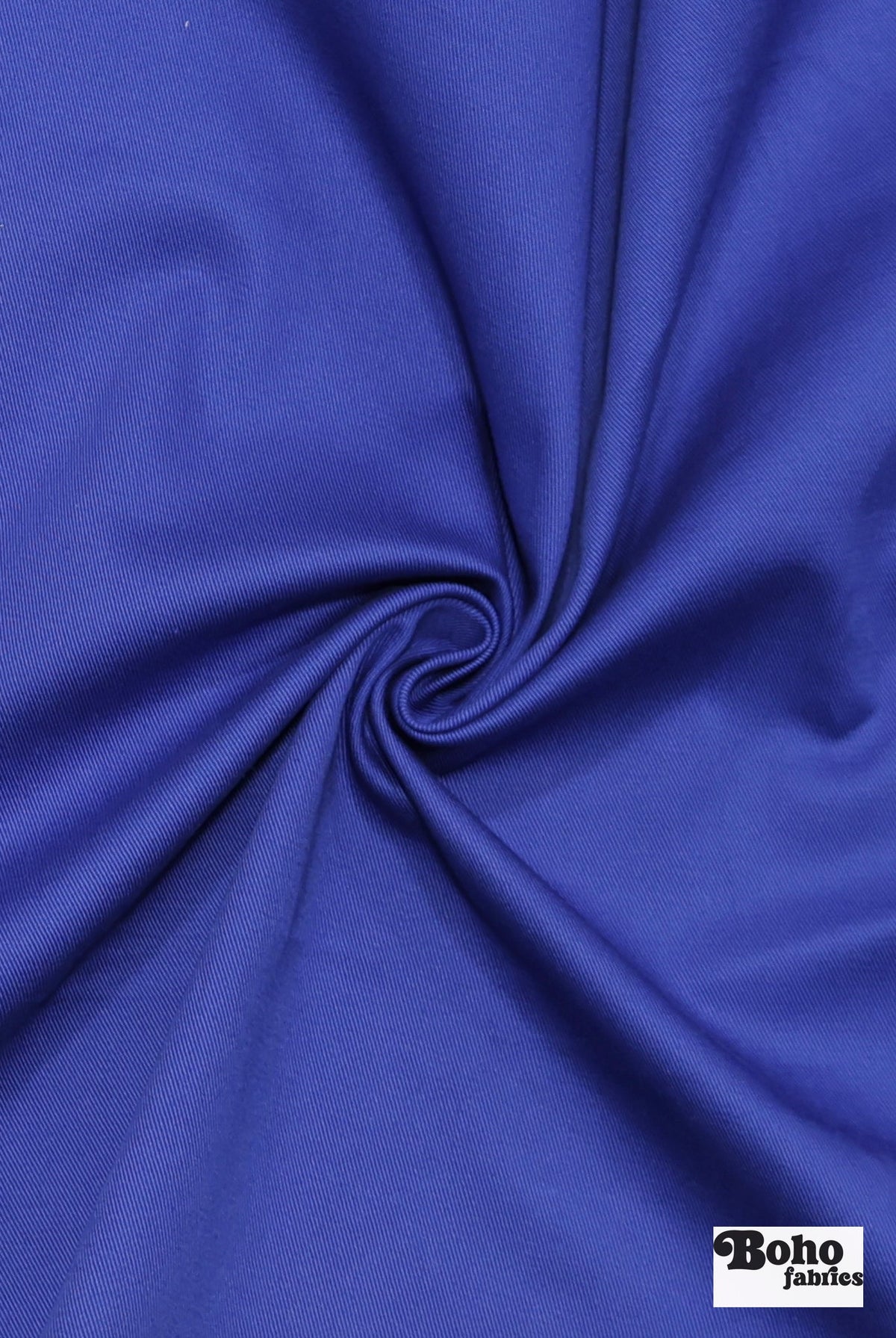 Royal Blue Twill Woven Fabric - Boho Fabrics - Woven Fabric