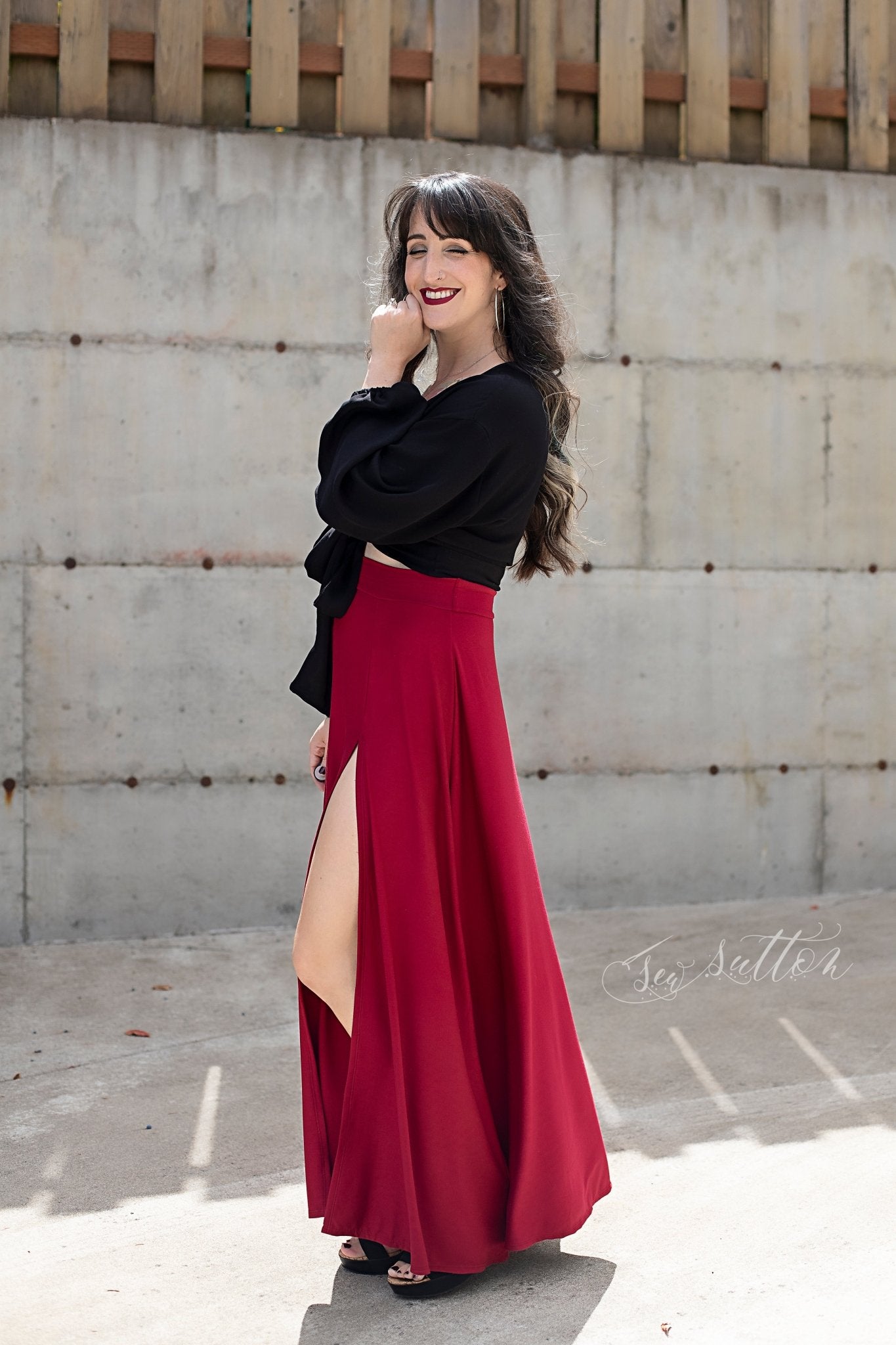 Ruby Red, Solid Rayon Spandex Knit Fabric - Boho Fabrics - Rayon Jersey Solid, Knit Fabric