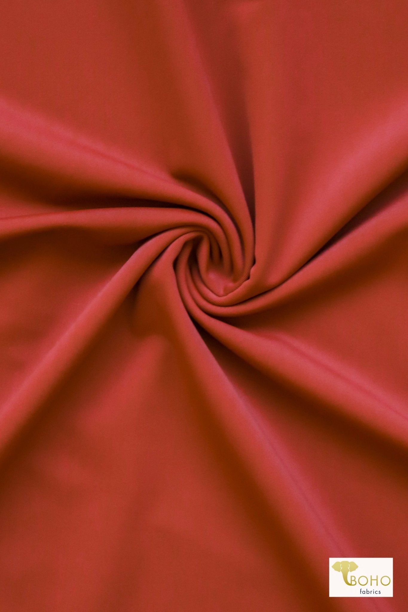 Rust, Solid Swim Knit Fabric. - Boho Fabrics