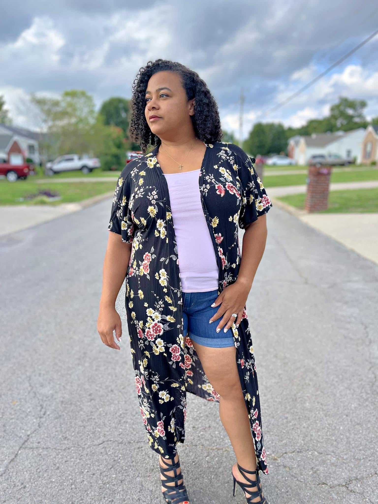 Rustic Florals, Rib Knit. - Boho Fabrics