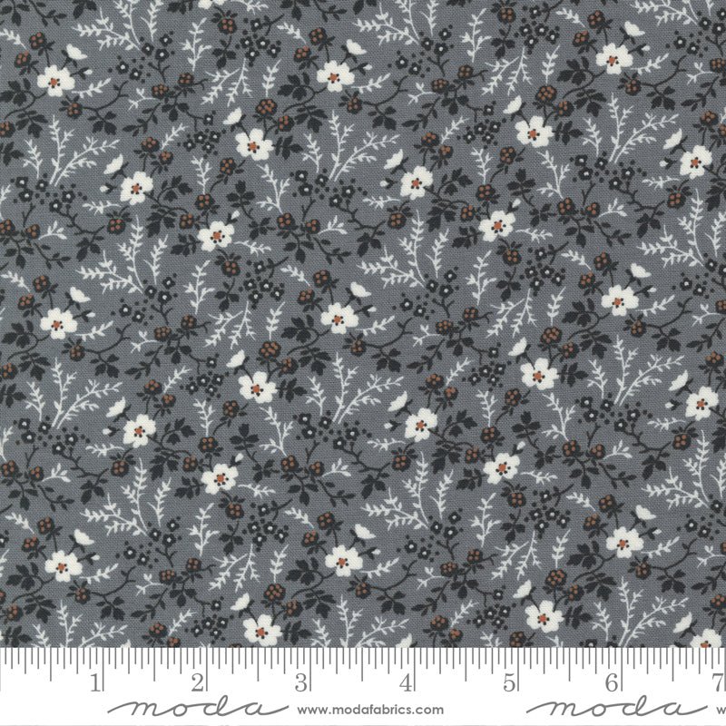 Rustic Gatherings in Graphite by Moda - 100% Cotton Quilting Fabric - 49201 17 - Boho Fabrics - Quilting Cotton, Woven