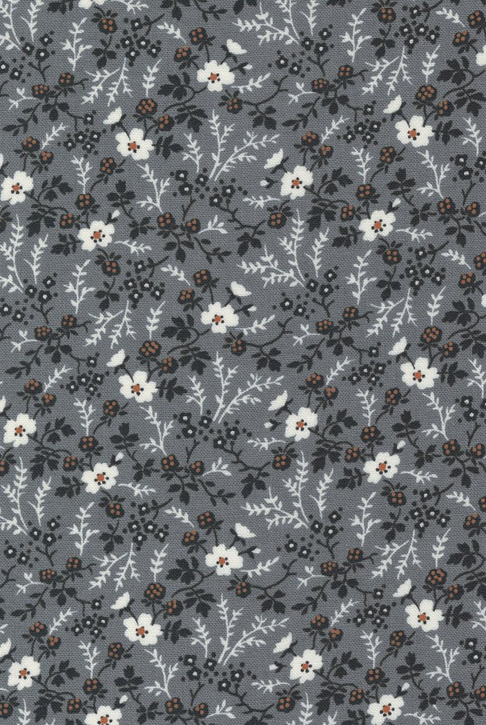 Rustic Gatherings in Graphite by Moda - 100% Cotton Quilting Fabric - 49201 17 - Boho Fabrics - Quilting Cotton, Woven