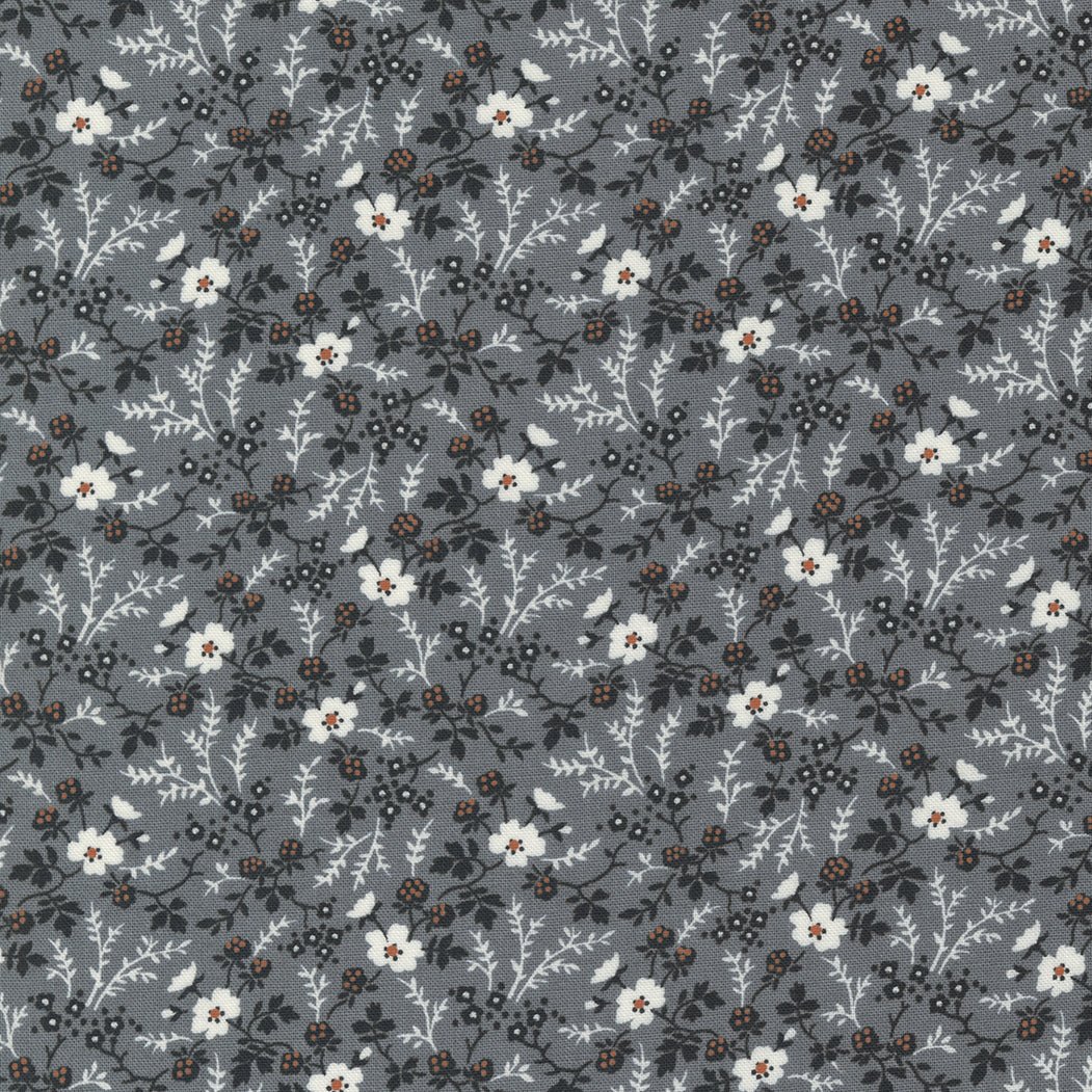 Rustic Gatherings in Graphite by Moda - 100% Cotton Quilting Fabric - 49201 17 - Boho Fabrics - Quilting Cotton, Woven