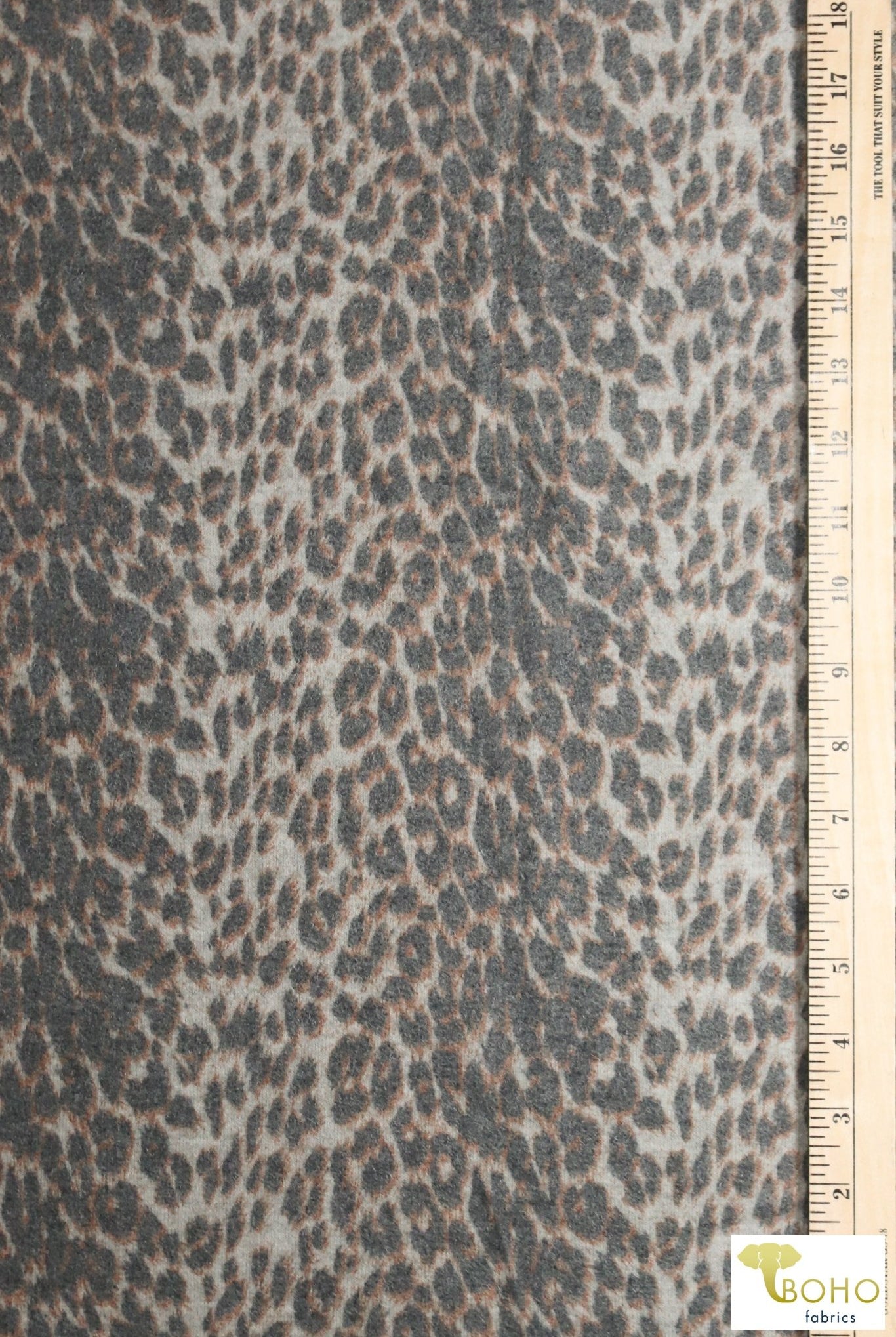 Sabertooth, Brushed Printed Sweater Knit. PRSW-138 - Boho Fabrics