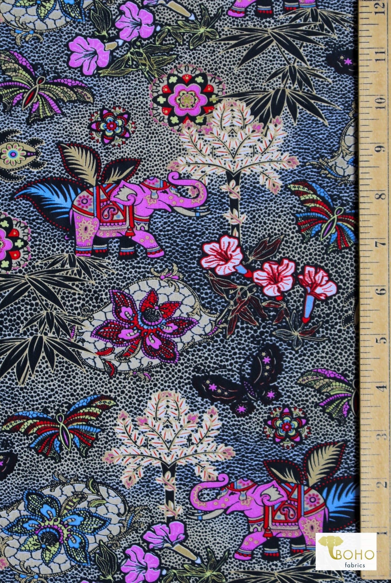 Safari Serenade, Swim/Athletic Knit Fabric - Boho Fabrics - Swim Knit, Printed Fabric