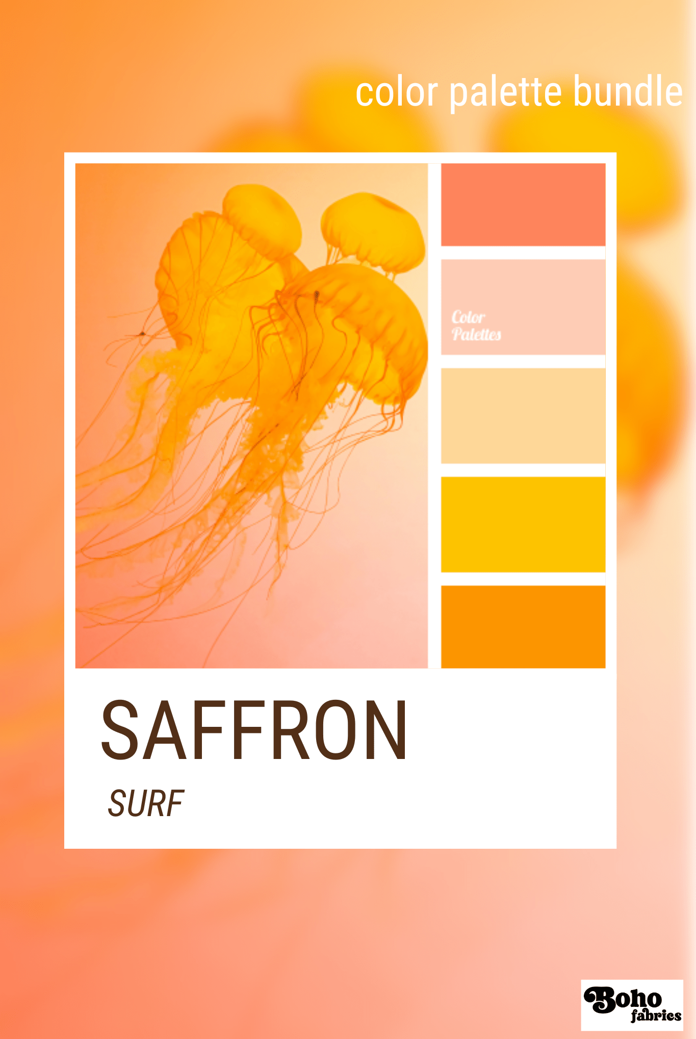 Saffron Surf, Mystery Color Palette Bundle - Boho Fabrics - Fabric Bundles