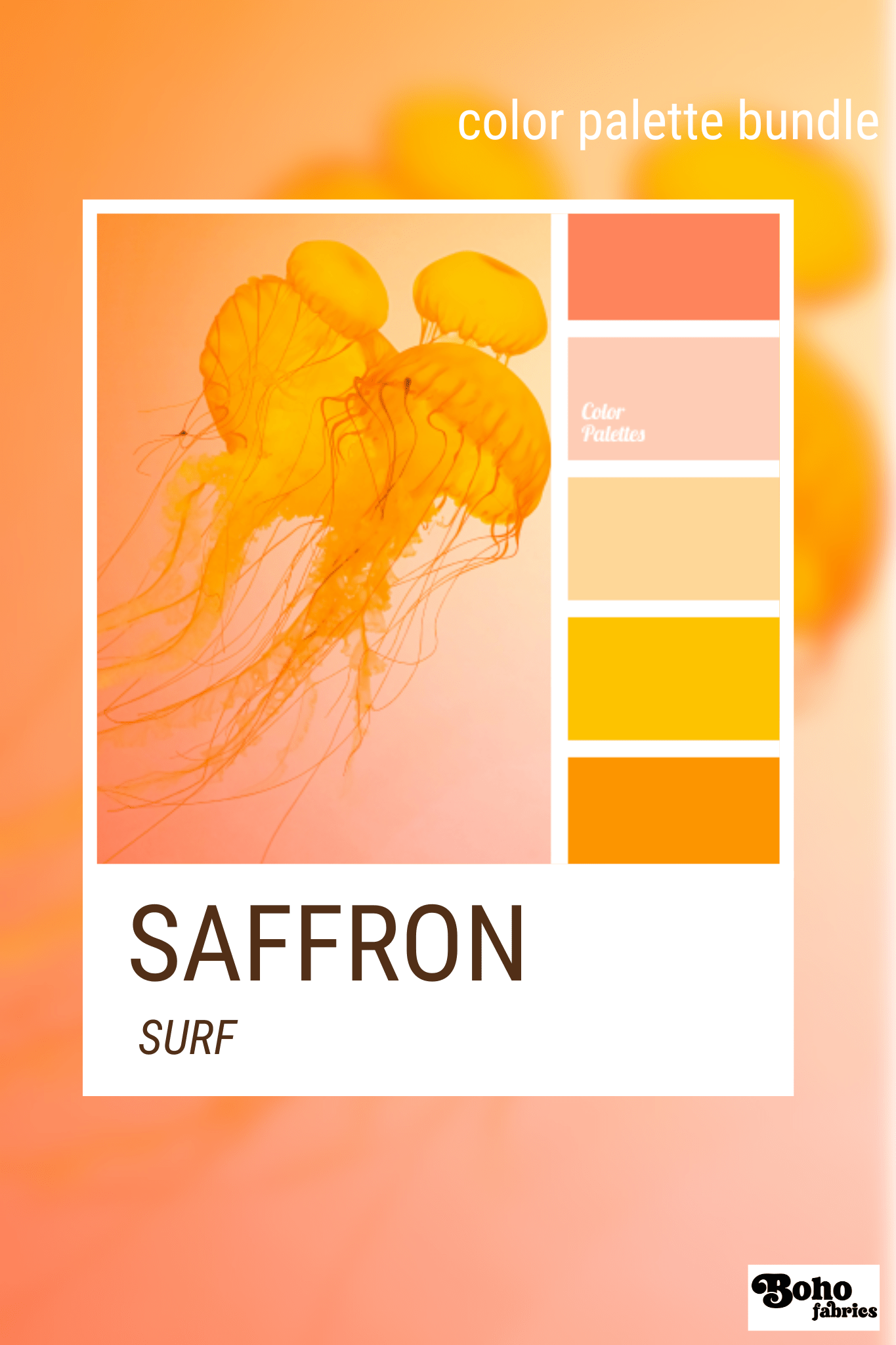 Saffron Surf, Mystery Color Palette Bundle - Boho Fabrics - Fabric Bundles