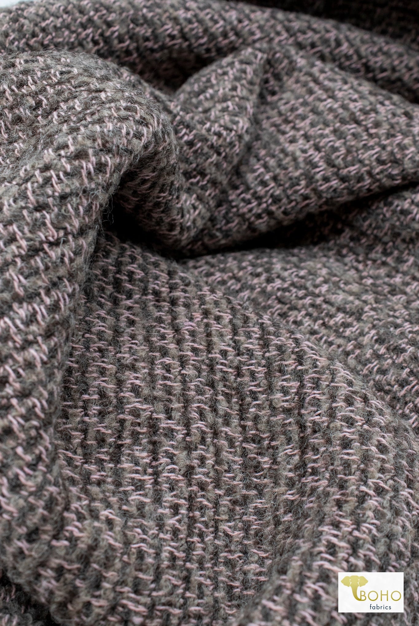 Sage Blossom Boucle, Woven Fabric - Boho Fabrics - Woven, Fabric