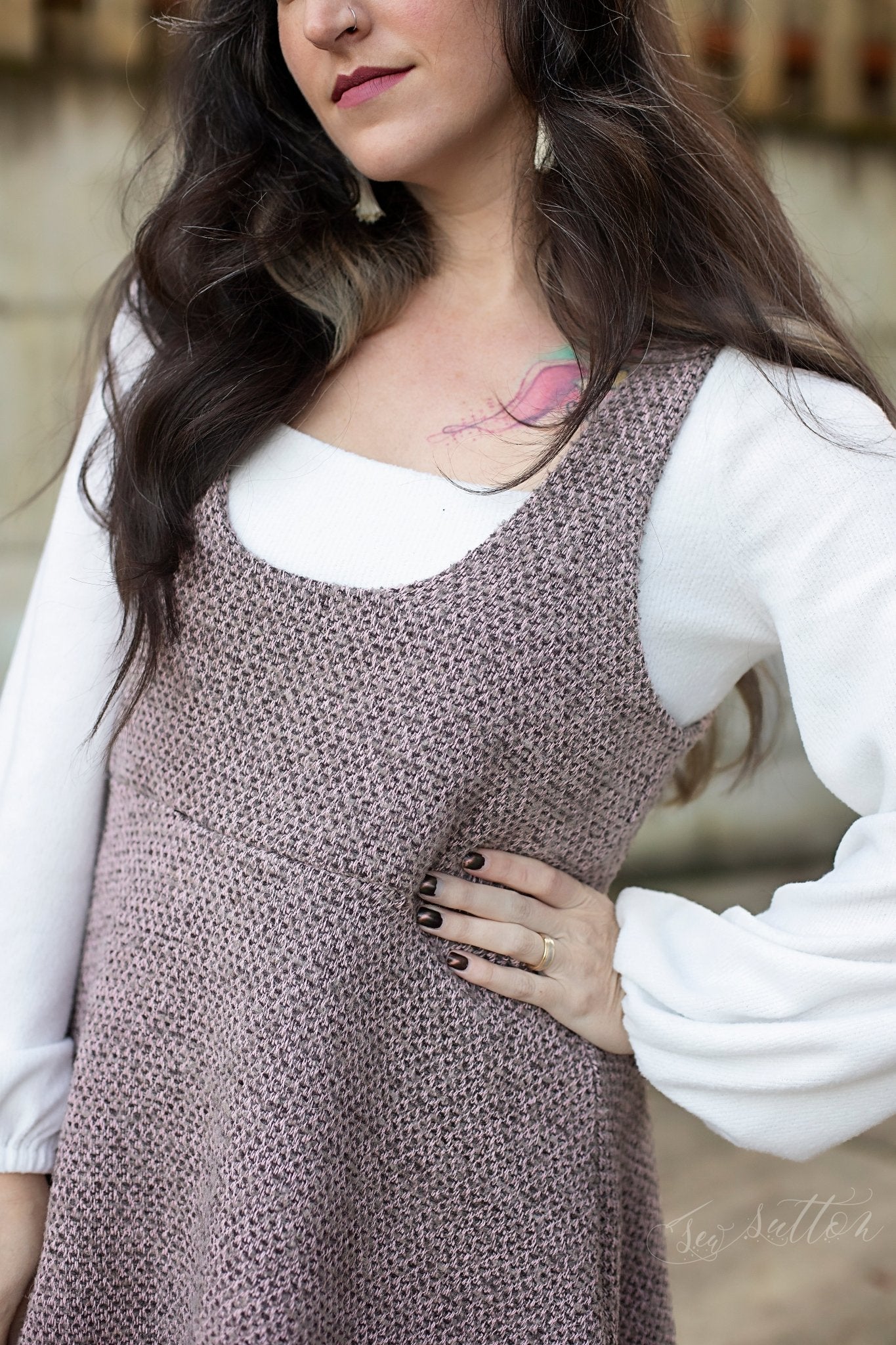 Sage Blossom Boucle, Woven Fabric - Boho Fabrics - Woven, Fabric