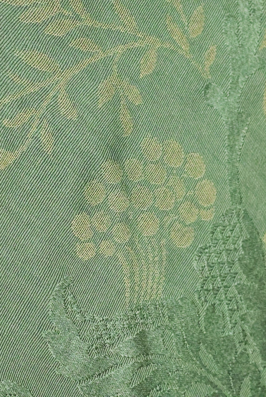 Sage & Gold Orchard Tapestry Jacquard Woven Fabric - Boho Fabrics - Jacquard, Woven