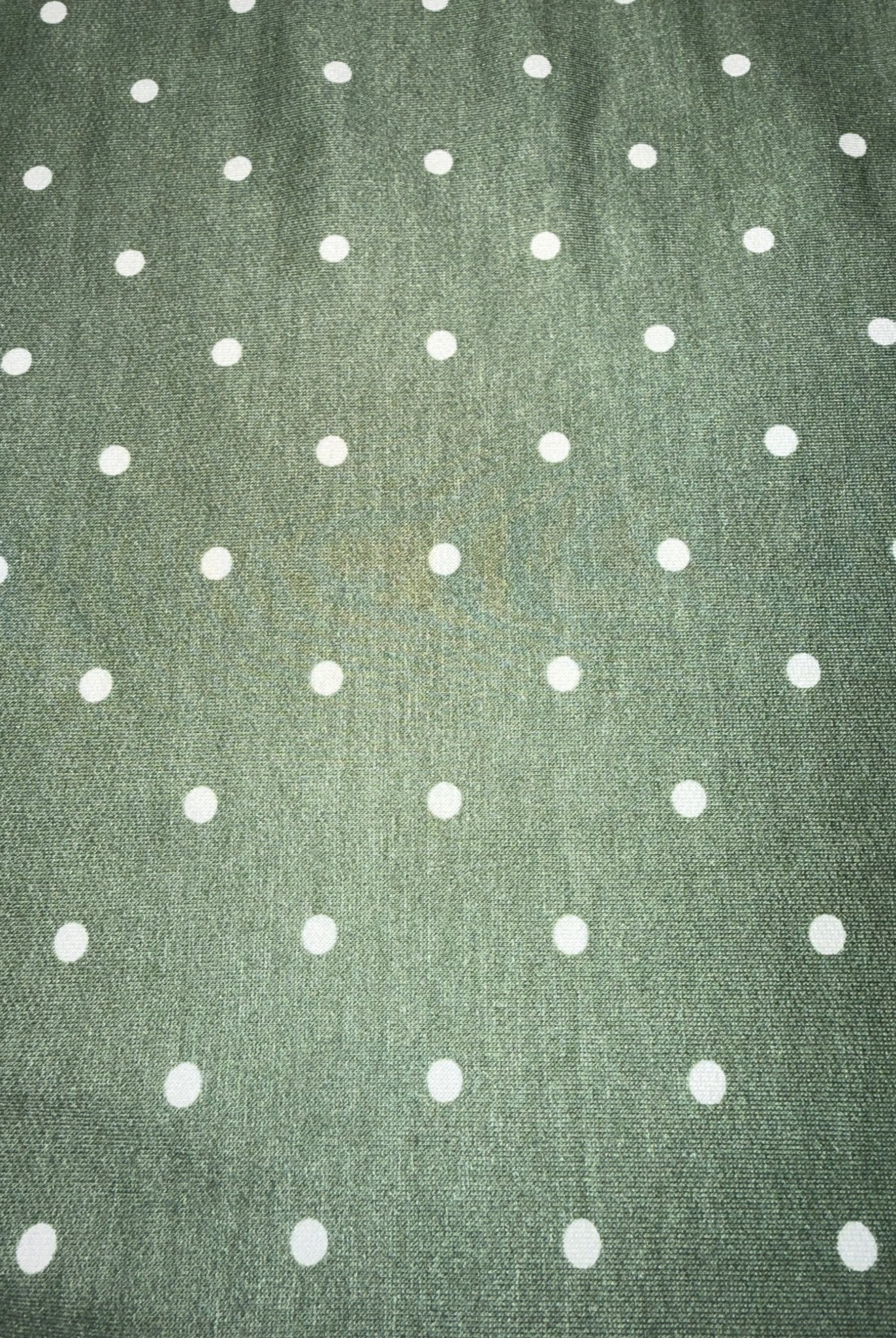 Sage Green Polka Dots, French Terry Knit Fabric - Boho Fabrics - French Terry Prints, Knit Fabric