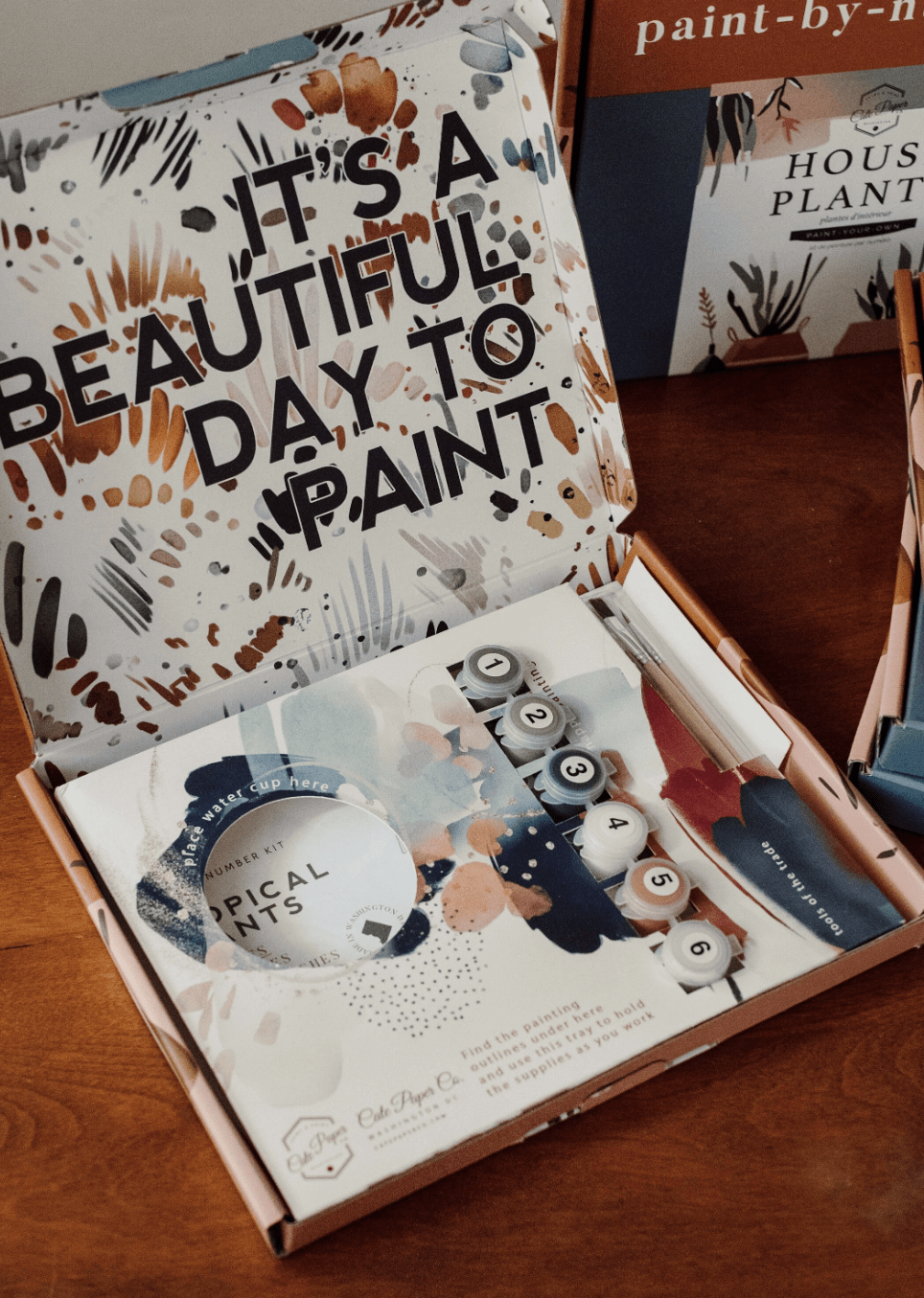 Sailboats at Sea Paint - By - Numbers kit - Boho Fabrics - Art & Craft Kits