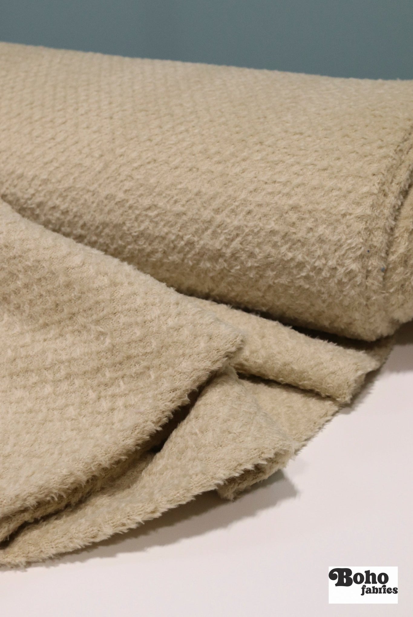 Sand, Diamond High Loft Fleece Fabric by Polartec - Boho Fabrics - Performance Fabrics