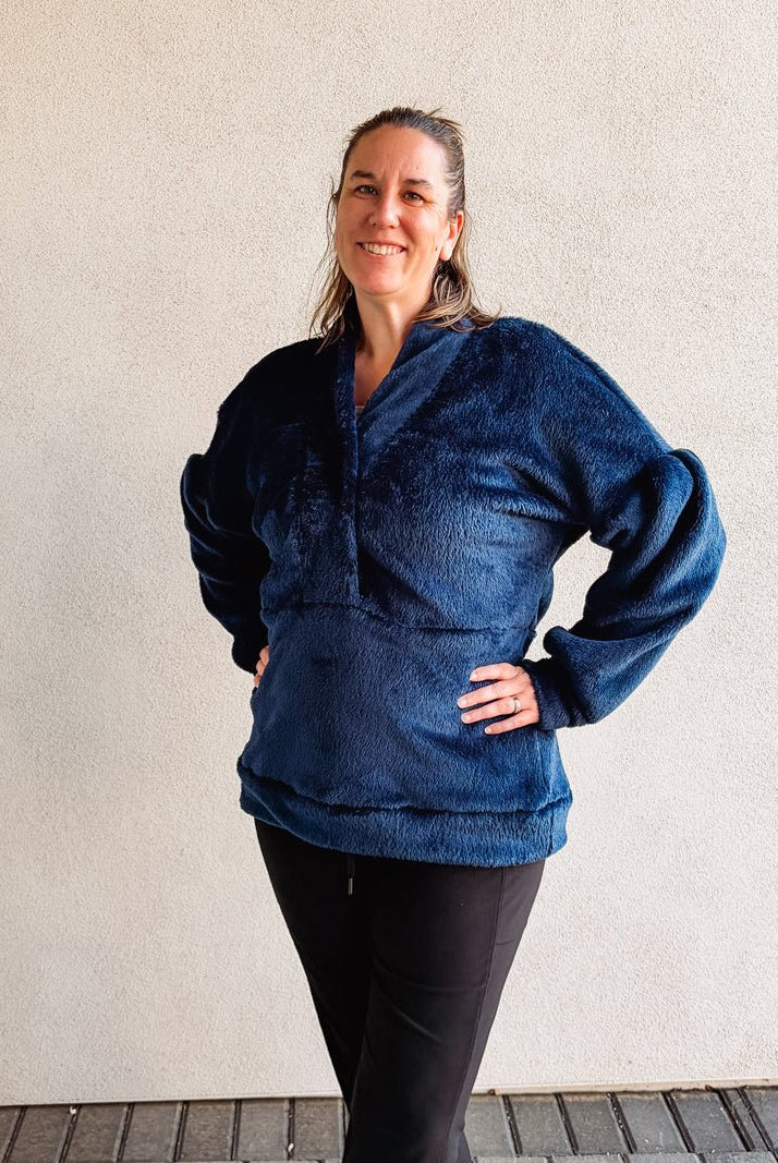 Sapphire Classic Double - Velour High Loft Fleece Fabric by Polartec - Boho Fabrics - Performance Fabrics