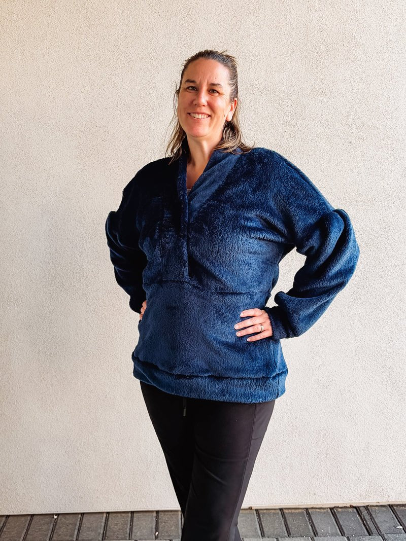 Sapphire Classic Double - Velour High Loft Fleece Fabric by Polartec - Boho Fabrics - Performance Fabrics