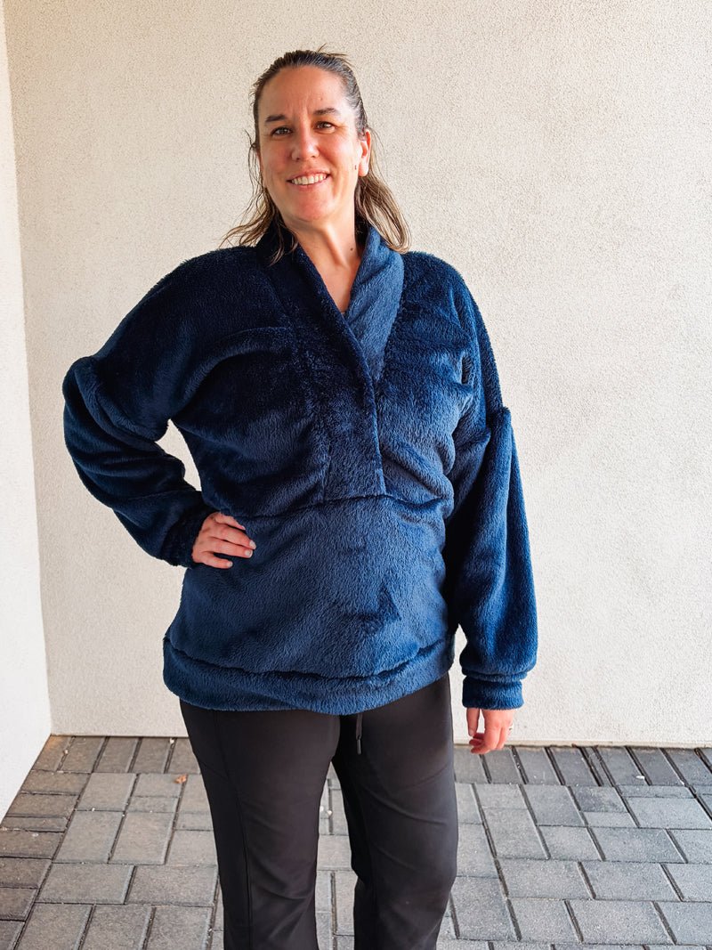 Sapphire Classic Double - Velour High Loft Fleece Fabric by Polartec - Boho Fabrics - Performance Fabrics