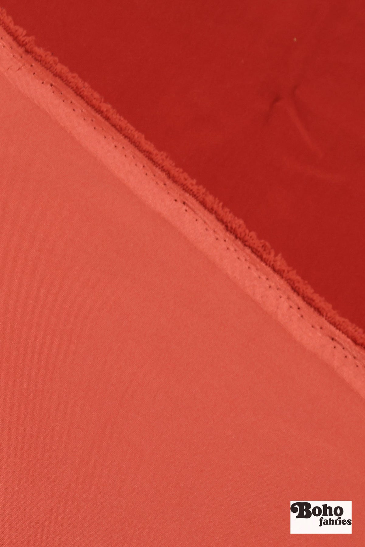 Scarlet Red, Velveteen Woven Fabric - Boho Fabrics - Home Dec. & Upholstery Fabric