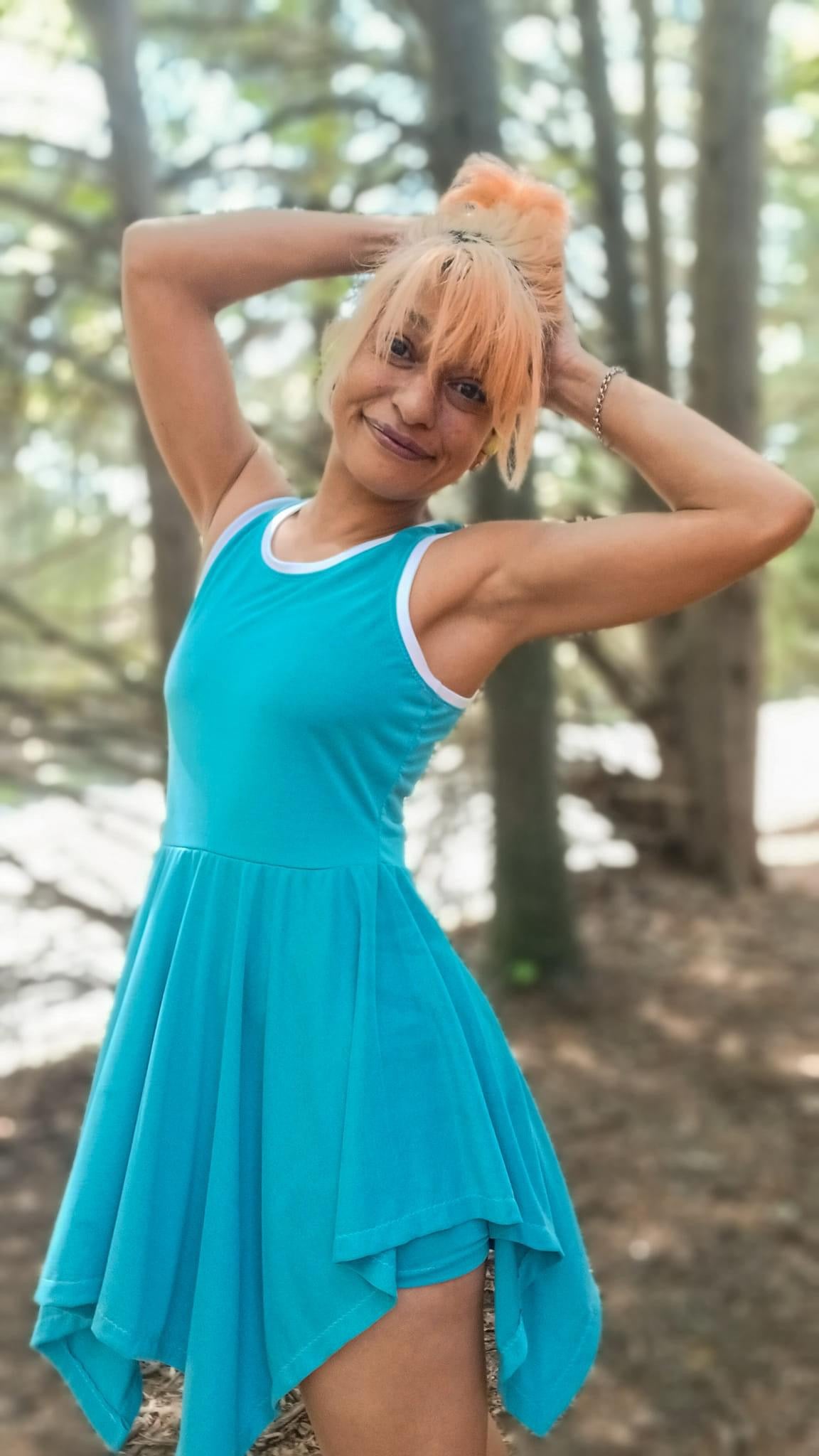 Sea Blue, Solid Cupro Knit Fabric - Boho Fabrics - Cupro, Knit Fabric