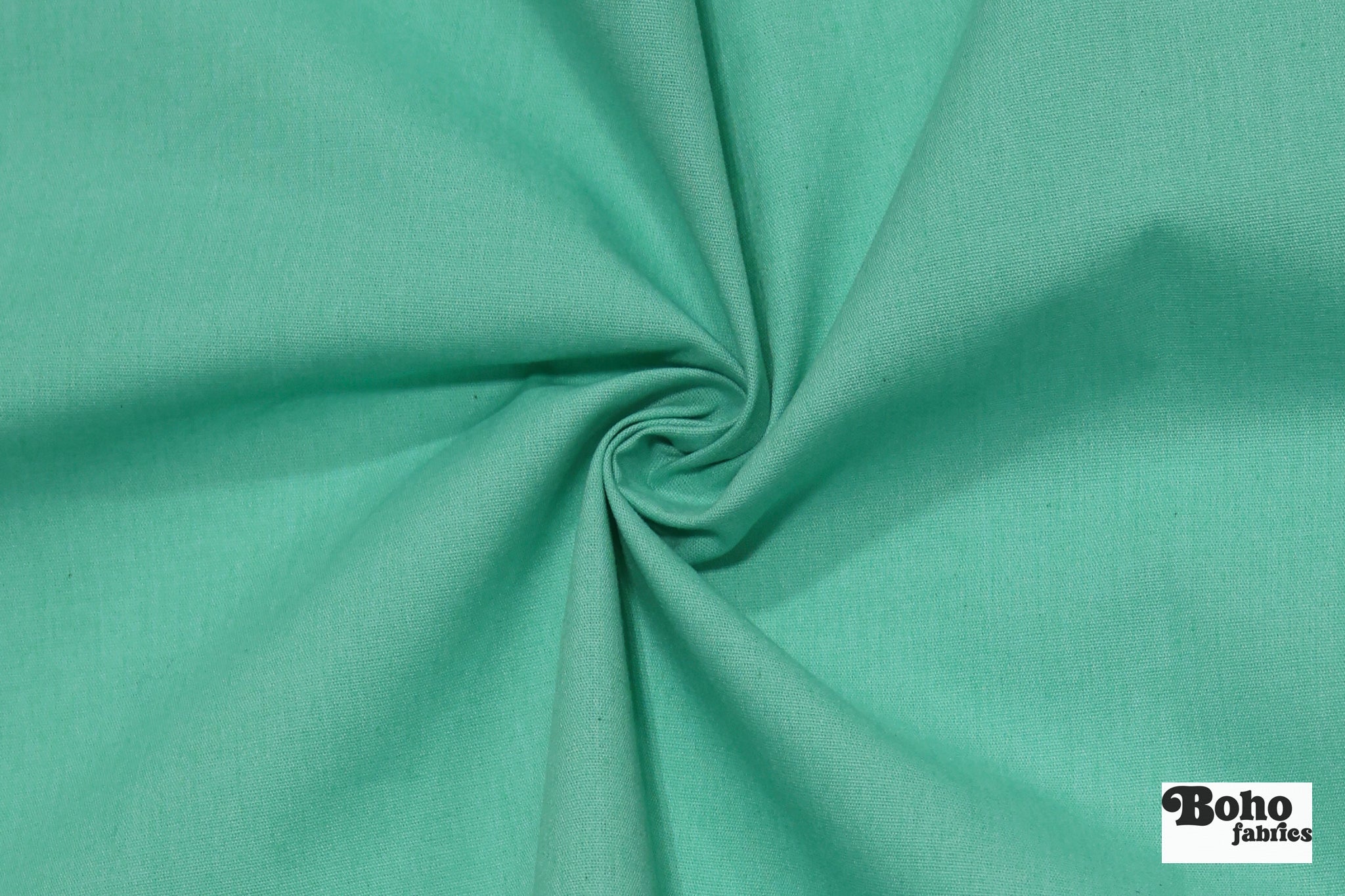 Seafoam Green, Deadstock Cotton Canvas Woven Fabric - Boho Fabrics - Canvas Fabric