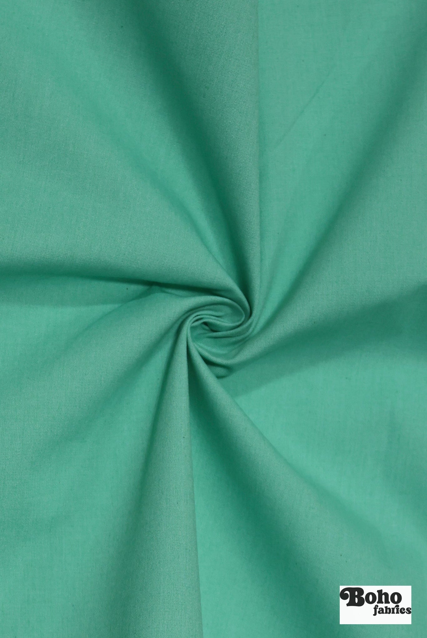 Seafoam Green, Deadstock Cotton Canvas Woven Fabric - Boho Fabrics - Canvas Fabric