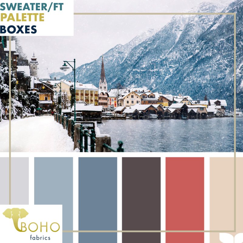 "Seaside Winter" Sweater/FT Knit Palette Bundle - Boho Fabrics