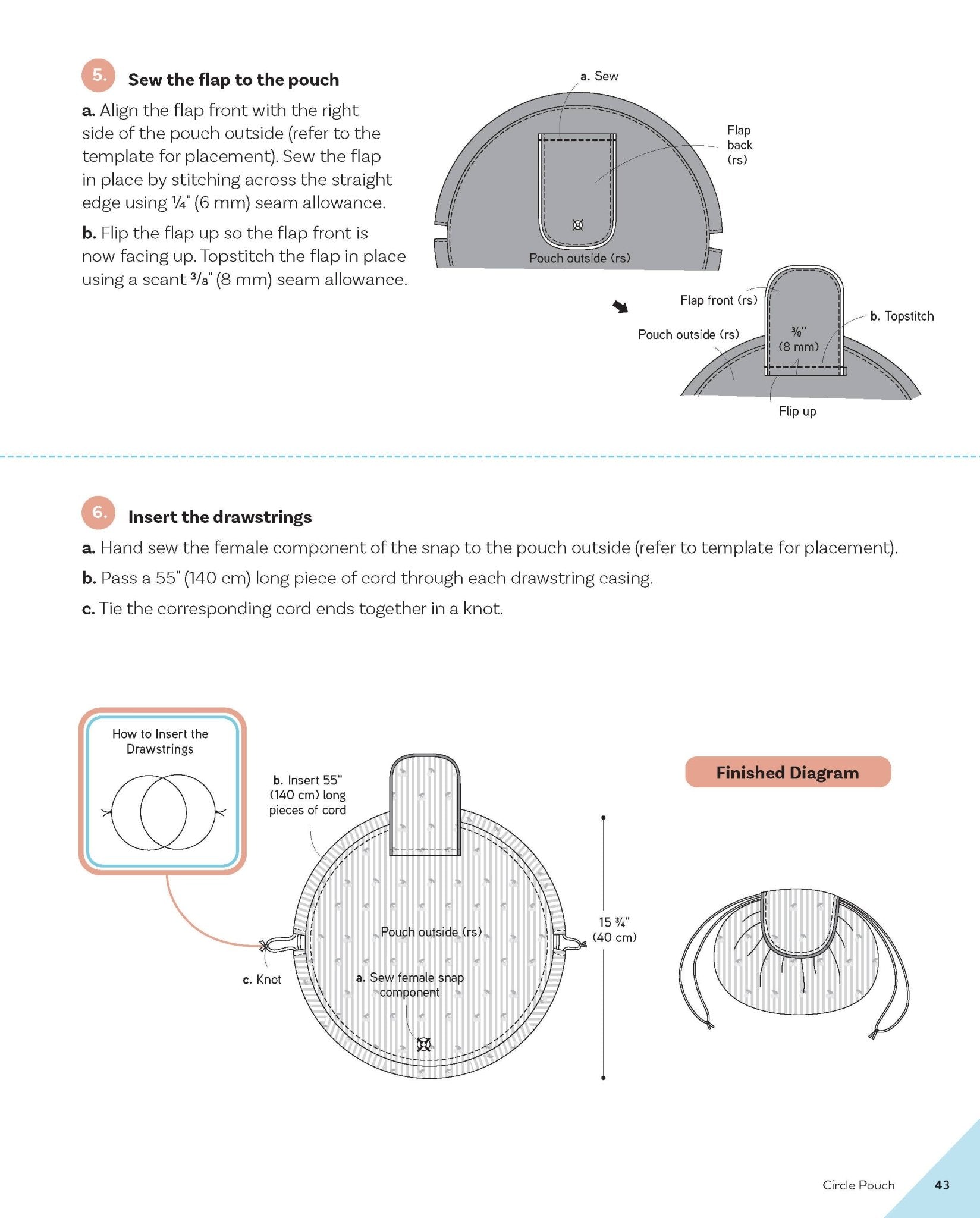 Sew Drawstring Bags - Boho Fabrics - Sewing Kits