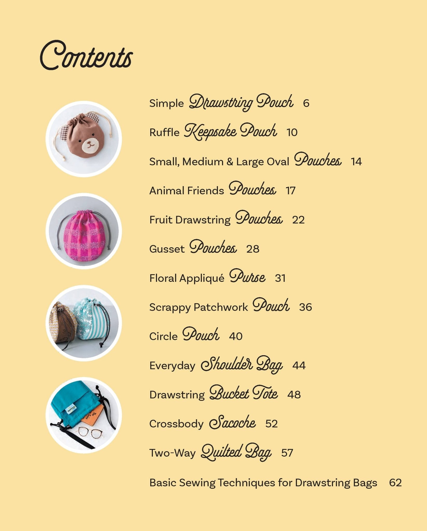 Sew Drawstring Bags - Boho Fabrics - Sewing Kits