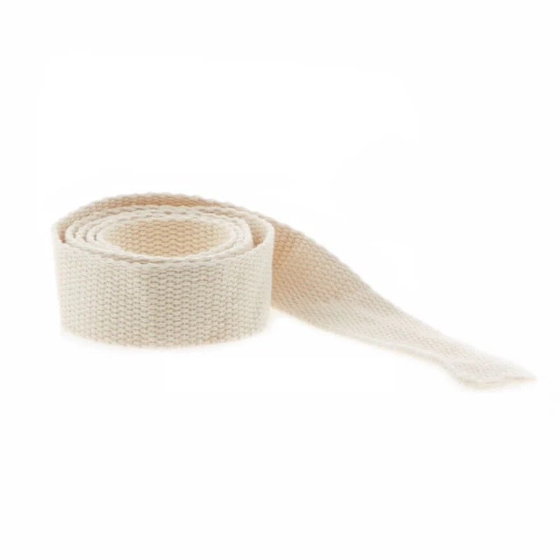 Simplicity Cotton Belting 1.5 inch Oyster - Sold by the Yard - Boho Fabrics - Trims