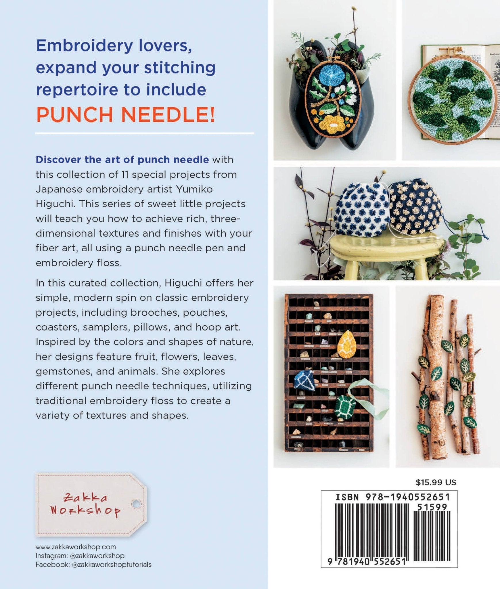 Simply Stitched with Punch Needle, Book - Boho Fabrics - Books