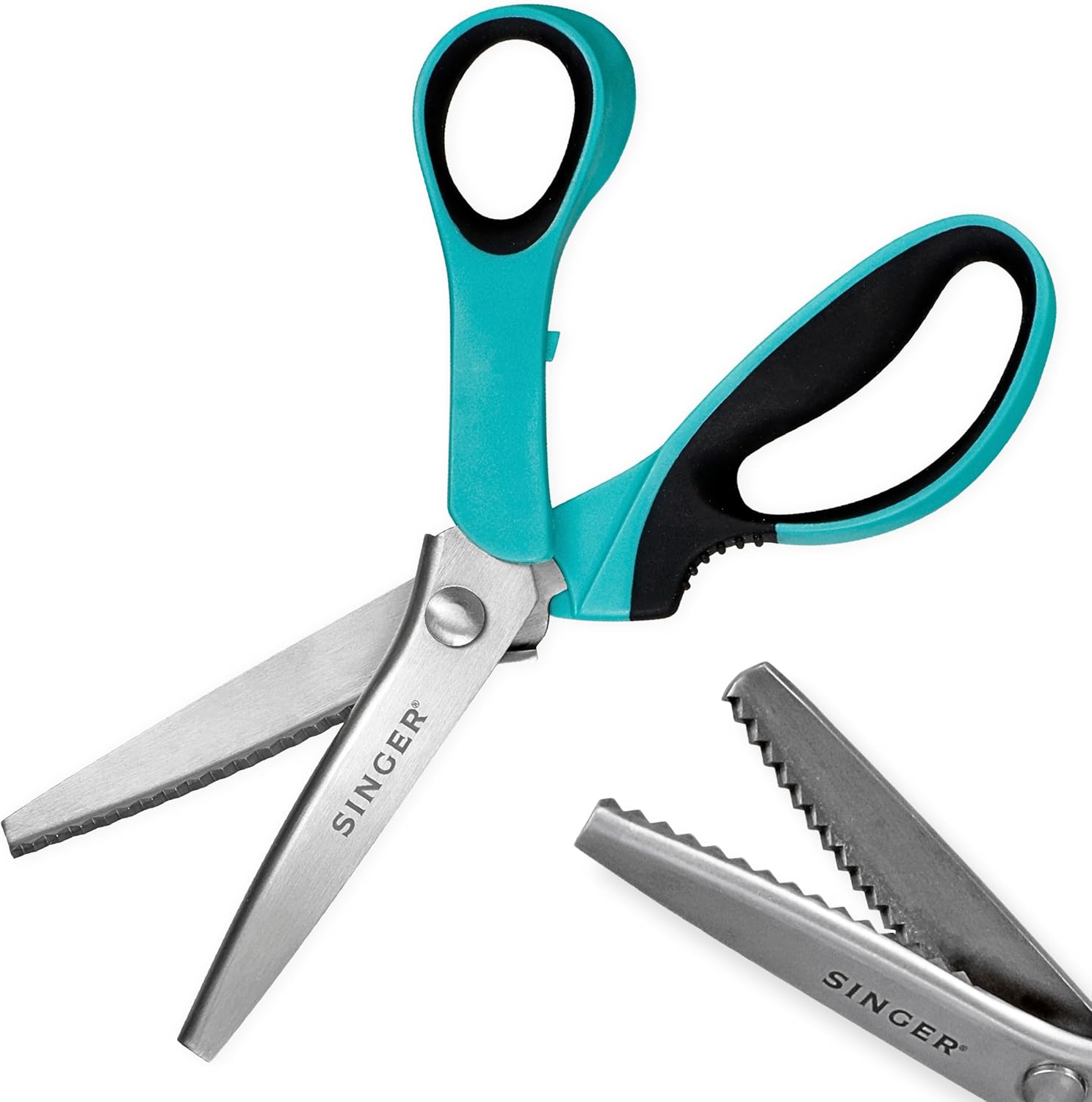 Singer ProSeries 9" Pinking Shears - Heavy - Duty Stainless Steel - Boho Fabrics - Cutting Supplies