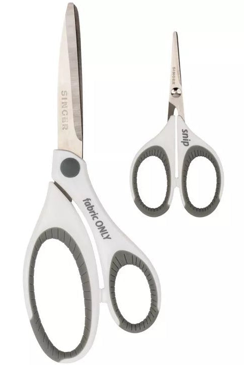 Singer Sewing Scissors Set 2/Pkg - 8.5" Fabric & 4" Mini Detail Scissors - Boho Fabrics - Cutting Supplies