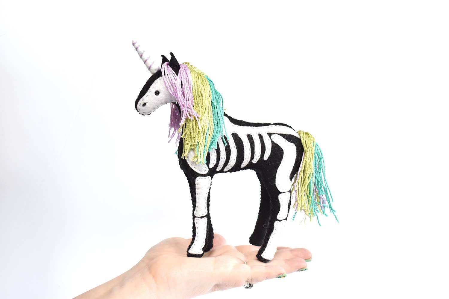 Skeleton Unicorn DIY Felt Craft Kit - Boho Fabrics -