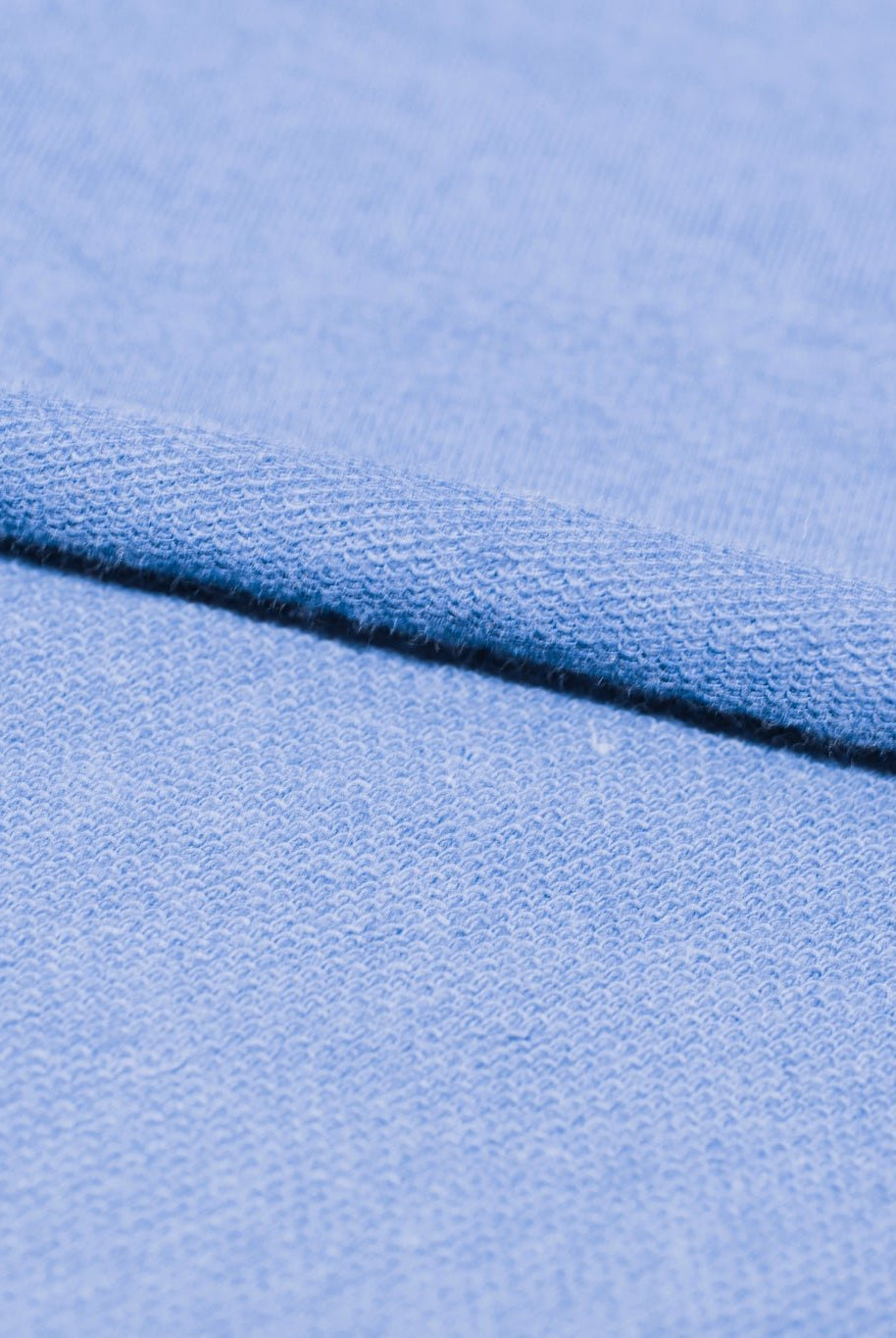 Sky Blue, Solid French Terry Knit Fabric, Cotton Spandex - Boho Fabrics - Cotton, French Terry Knit