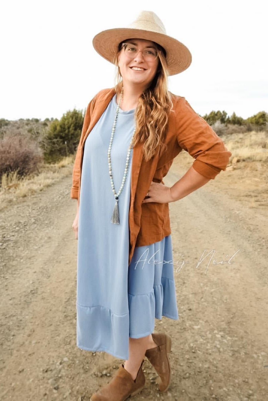 Skyway Blue, Cupro Knit. CUP-112 - Boho Fabrics