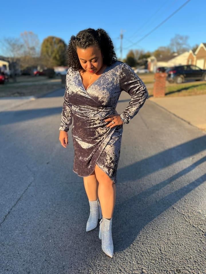 Sleek Steel Gray, Crushed Stretch Velvet - Boho Fabrics