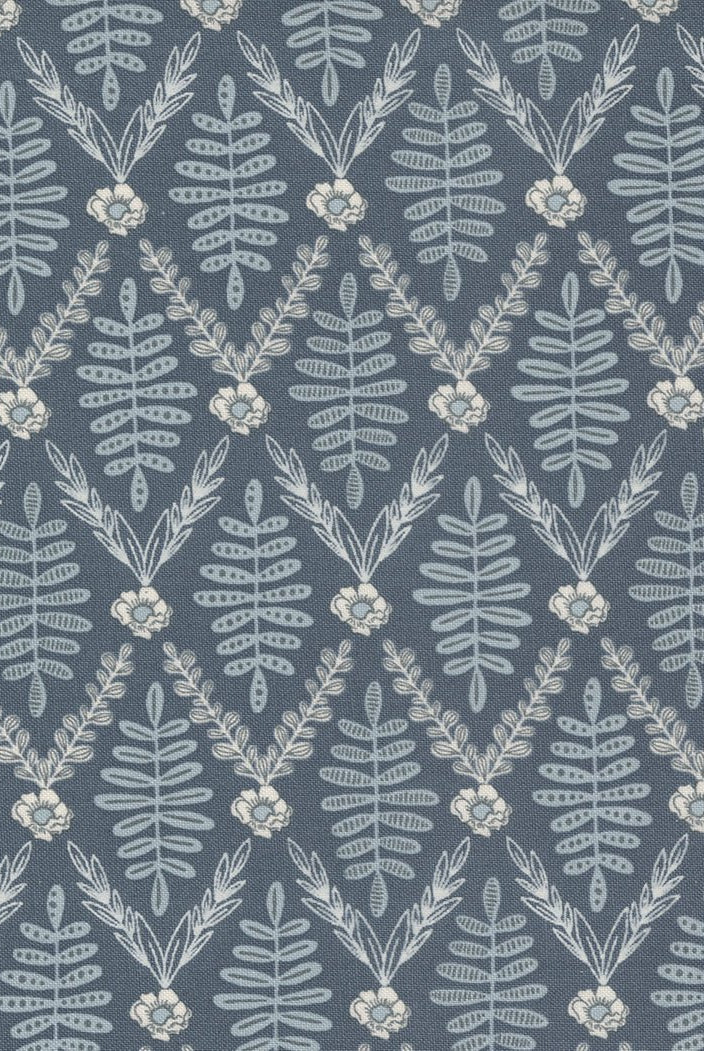 Slow Stroll in Sky by Moda - 100% Cotton Quilting Fabric - 45543 28 - Boho Fabrics - Quilting Cotton, Woven