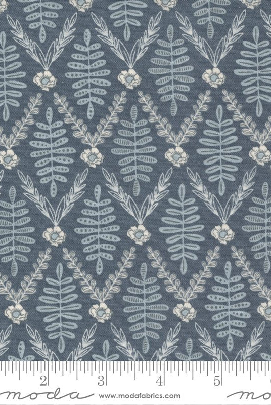 Slow Stroll in Sky by Moda - 100% Cotton Quilting Fabric - 45543 28 - Boho Fabrics - Quilting Cotton, Woven